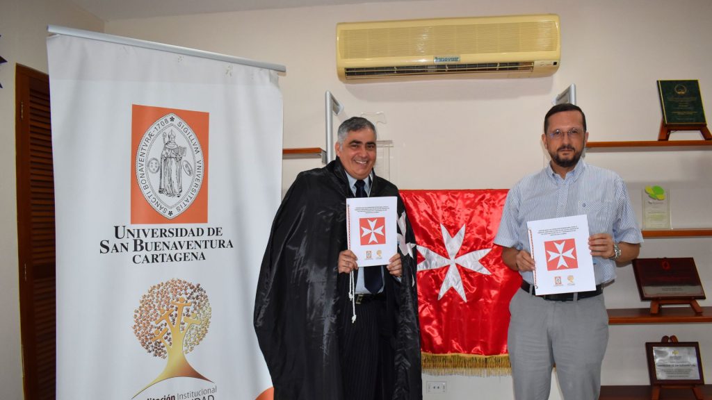 Convenio Marco de Cooperación Internacional con la Soberana Orden Hospitalaria de San Juan de Jerusalén de los Caballeros de Malta O.S.J. y la Universidad de San Buenaventura Cartagena