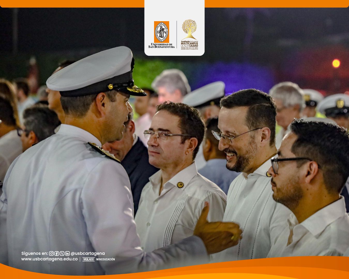 La Universidad de San Buenaventura Cartagena recibe Medalla Militar “Servicios Distinguidos a la Escuela Naval”